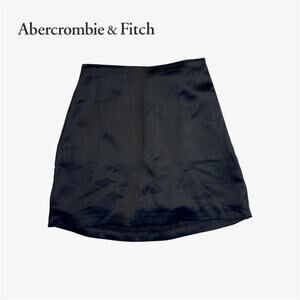 Abercrombie black silky mini skort - size XXS